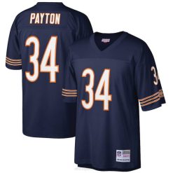 NFL Männer Nachbildung des Chicago Bears Walter Payton Mitchell & Ness Navy Big & Tall 1985 Ruhestandsspieler-Trikots 4R0Z985 Kleidung