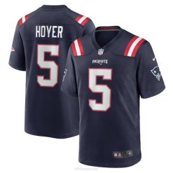 NFL Männer New England Patriots Brian Hoyer Nike Navy Game Player-Trikot 4R0Z6233 Kleidung