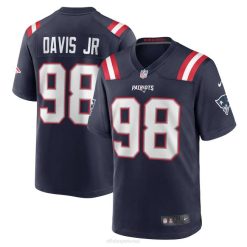 NFL Männer New England Patriots Carl Davis Jr. Nike Navy Game Player-Trikot 4R0Z5599 Kleidung