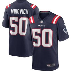 NFL Männer New England Patriots Chase Winovich Nike Navy Game Spielertrikot 4R0Z1777 Kleidung