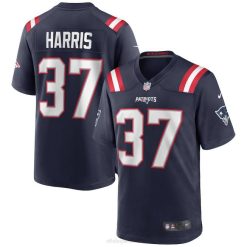 NFL Männer New England Patriots Damien Harris Nike Navy Game Jersey 4R0Z1071 Kleidung