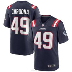 NFL Männer New England Patriots Joe Cardona Nike Navy Game Jersey 4R0Z5771 Kleidung