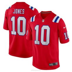 NFL Männer New England Patriots Mac Jones Nike Red Alternative Game-Trikot 4R0Z467 Kleidung