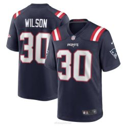 NFL Männer New England Patriots Mack Wilson Nike Navy Game Jersey 4R0Z5589 Kleidung