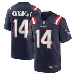 NFL Männer New England Patriots Ty Montgomery Nike Navy Spieler-Spieltrikot 4R0Z6813 Kleidung
