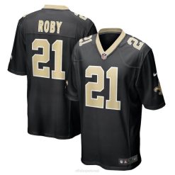 NFL Männer New Orleans Saints Bradley Roby Nike schwarzes Spieltrikot 4R0Z4147 Kleidung