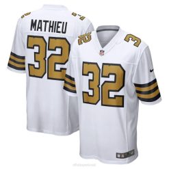 NFL Männer New Orleans Saints Tyrann Mathieu Nike weißes Spielerspieltrikot 4R0Z1887 Kleidung