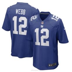 NFL Männer New York Giants Davis Webb Nike Royal Game Spielertrikot 4R0Z5869 Kleidung