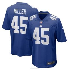 NFL Männer New York Giants Dre Miller Nike Royal Heimspiel-Spielertrikot 4R0Z7063 Kleidung