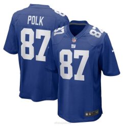 NFL Männer New York Giants Makai Polk Nike Royal Heimspiel-Spielertrikot 4R0Z5843 Kleidung