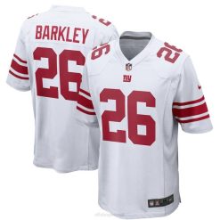 NFL Männer New York Giants Saquon Barkley Nike weißes Spieltrikot 4R0Z1339 Kleidung