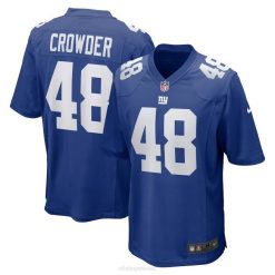 NFL Männer New York Giants Tae Crowder Nike Royal Team Spieltrikot 4R0Z7061 Kleidung