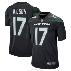 NFL Männer New York Jets Garrett Wilson Nike Stealth Black Alternative Game Player-Trikot 4R0Z49 Kleidung