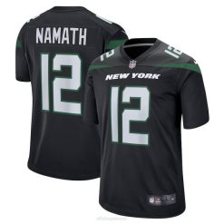 NFL Männer New York Jets Joe Namath Nike schwarzes Spielertrikot im Ruhestand 4R0Z2815 Kleidung