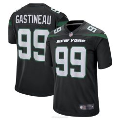 NFL Männer New York Jets Mark Gastineau Nike Stealth Black Game Jersey 4R0Z3665 Kleidung