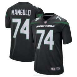 NFL Männer New York Jets Nick Mangold Nike schwarzes Spielertrikot im Ruhestand 4R0Z1997 Kleidung