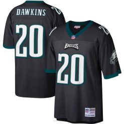 NFL Männer Philadelphia Eagles Brian Dawkins Mitchell & Ness schwarzes Legacy-Replika-Trikot 4R0Z411 Kleidung