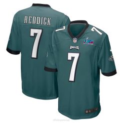 NFL Männer Philadelphia Eagles Haason Reddick Nike Midnight Green Super Bowl Lvii Patch Spieltrikot 4R0Z387 Kleidung