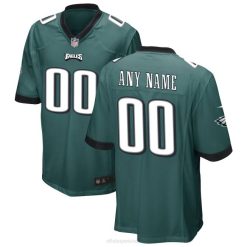 NFL Männer Philadelphia Eagles Nike Midnight Green Custom Game Jersey 4R0Z13 Kleidung