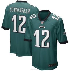 NFL Männer Philadelphia Eagles Randall Cunningham Nike Midnight Green Game-Trikot für pensionierte Spieler 4R0Z2941 Kleidung