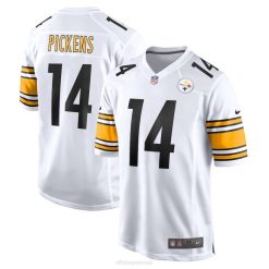 NFL Männer Pittsburgh Steelers George Pickens Nike weißes Game-Spieler-Trikot 4R0Z217 Kleidung
