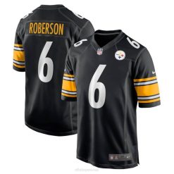 NFL Männer Pittsburgh Steelers Jaquarii Roberson Nike schwarzes Game-Spieler-Trikot 4R0Z6893 Kleidung