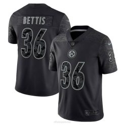 NFL Männer Pittsburgh Steelers Jerome Bettis Nike Black Retired Player RFLCTV Limited Jersey 4R0Z887 Kleidung
