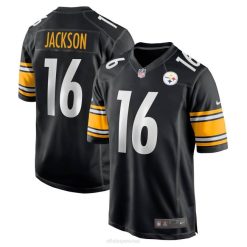 NFL Männer Pittsburgh Steelers Josh Jackson Nike schwarzes Game-Spieler-Trikot 4R0Z6699 Kleidung