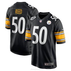 NFL Männer Pittsburgh Steelers Malik Reed Nike schwarzes Game-Spieler-Trikot 4R0Z4739 Kleidung