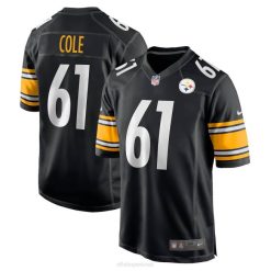 NFL Männer Pittsburgh Steelers Mason Cole Nike schwarzes Game-Spieler-Trikot 4R0Z6139 Kleidung