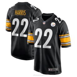 NFL Männer Pittsburgh Steelers Najee Harris Nike schwarzes Spieltrikot 4R0Z749 Kleidung