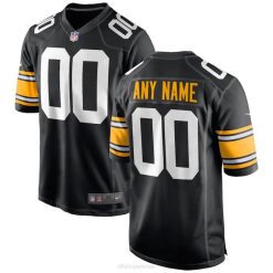 NFL Männer Pittsburgh Steelers Nike Black Alternative Custom Game Jersey 4R0Z51 Kleidung
