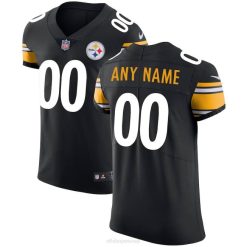 NFL Männer Pittsburgh Steelers Nike Black Vapor Untouchable Custom Elite Jersey 4R0Z601 Kleidung