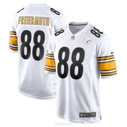 NFL Männer Pittsburgh Steelers Pat Freiermuth Nike weißes Game-Spieler-Trikot 4R0Z2839 Kleidung
