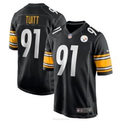 NFL Männer Pittsburgh Steelers Stephon Tuitt Nike Black Game Team-Trikot 4R0Z3455 Kleidung