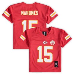 NFL Männer Rotes Replika-Spielertrikot der Kansas City Chiefs im Vorschulalter von Patrick Mahomes 4R0Z241 Kleidung