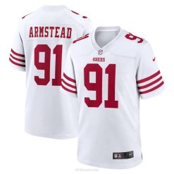 NFL Männer San Francisco 49ers Arik Armstead Nike weißes Spielerspieltrikot 4R0Z3389 Kleidung