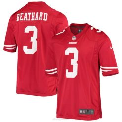 NFL Männer San Francisco 49ers c.j. Beathard Nike Scarlet Game Spielertrikot 4R0Z4541 Kleidung