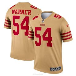 NFL Männer San Francisco 49ers Fred Warner Nike Gold Inverted Legend Trikot 4R0Z1027 Kleidung