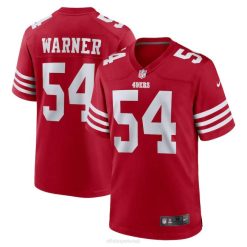 NFL Männer San Francisco 49ers Fred Warner Nike Scarlet Spielerspieltrikot 4R0Z413 Kleidung