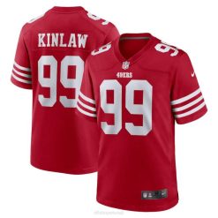 NFL Männer San Francisco 49ers Javon Kinlaw Nike Scarlet Team Player Spieltrikot 4R0Z4083 Kleidung