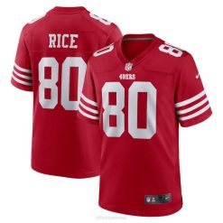 NFL Männer San Francisco 49ers Jerry Rice Nike Scarlet Teamplayer-Spieltrikot im Ruhestand 4R0Z143 Kleidung