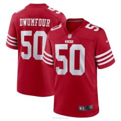 NFL Männer San Francisco 49ers Michael Dwumfour Nike Scarlet Heimspiel-Spielertrikot 4R0Z6171 Kleidung