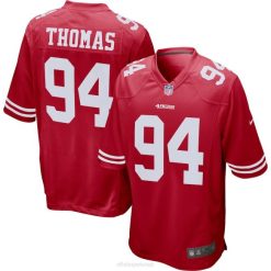 NFL Männer San Francisco 49ers Solomon Thomas Nike Scarlet Spielerspieltrikot 4R0Z2355 Kleidung