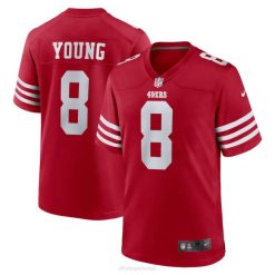 NFL Männer San Francisco 49ers Steve Young Nike Scarlet Spielertrikot im Ruhestand 4R0Z2059 Kleidung