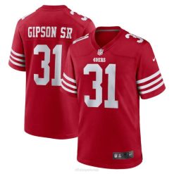 NFL Männer San Francisco 49ers Tashaun Gipson Sr. Nike Scarlet Heimspiel-Spielertrikot 4R0Z3939 Kleidung