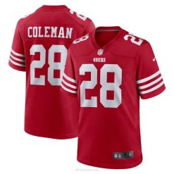 NFL Männer San Francisco 49ers Tevin Coleman Nike Scarlet Heimspiel-Spielertrikot 4R0Z6563 Kleidung