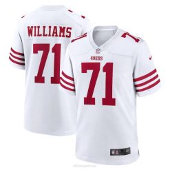 NFL Männer San Francisco 49ers Trent Williams Nike weißes Spielerspieltrikot 4R0Z1949 Kleidung