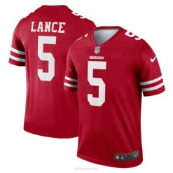 NFL Männer San Francisco 49ers Trey Lance Nike Scarlet Legend Spielertrikot 4R0Z5343 Kleidung