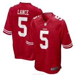 NFL Männer San Francisco 49ers Trey Lance Nike Scarlet Spieltrikot 4R0Z1015 Kleidung